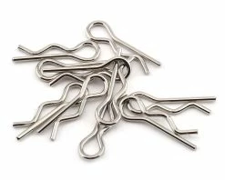 1UP Racing Chrome Body Clips (10)