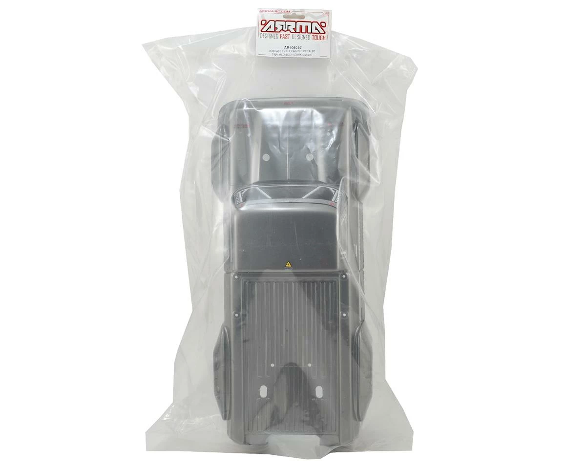 Arrma Outcast 6S BLX Pre-Painted Body (Dark Silver) 2 Arrma Outcast 6S BLX Pre-Painted Body (Dark Silver) - Image 2