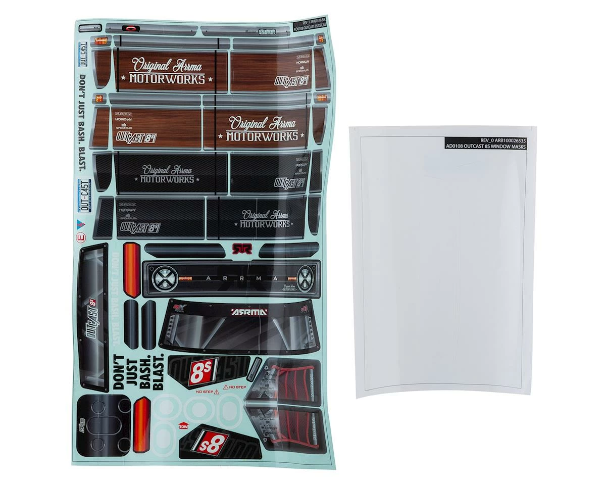 Arrma Outcast 8S Body (Clear) 2 Arrma Outcast 8S Body (Clear) - Image 2