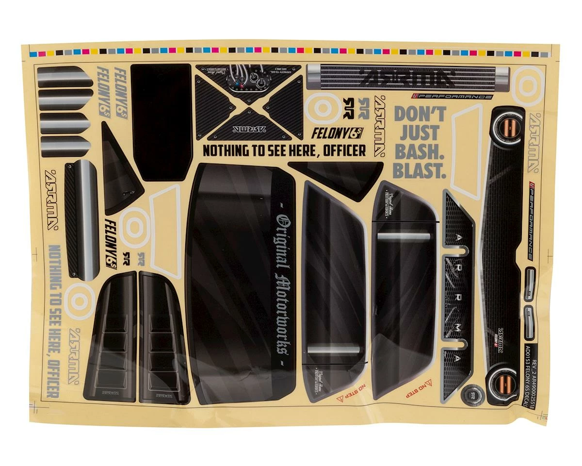 Arrma Felony 6S BLX Trimmed Body (Clear) 2 Arrma Felony 6S BLX Trimmed Body (Clear) - Image 2