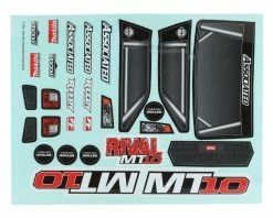 Team Associated Rival MT10 V2 Body (Clear) -Kyosho Shop asc25829 2