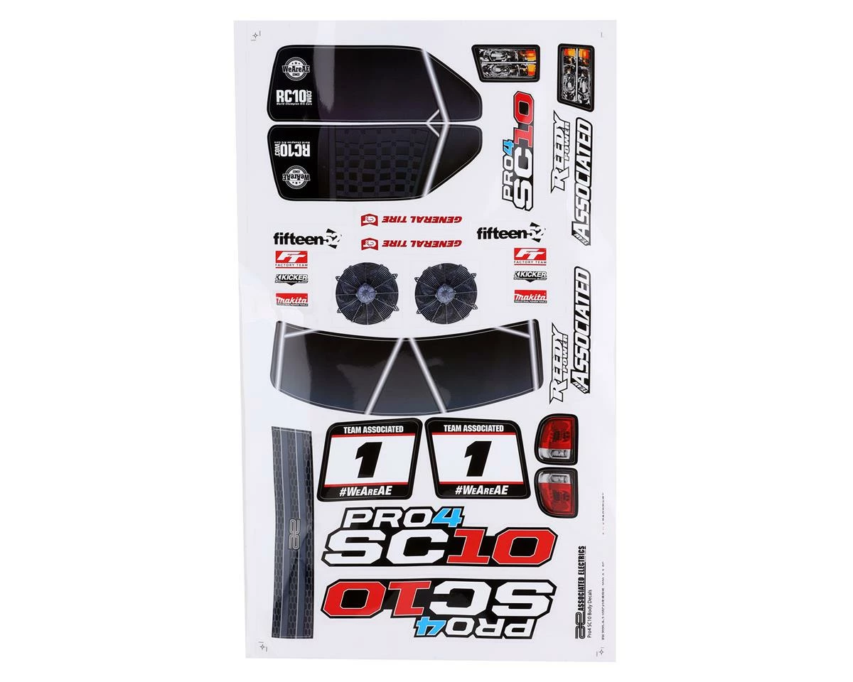 Team Associated Pro4 SC10 Contender Body (Clear) 4 Team Associated Pro4 SC10 Contender Body (Clear) - Image 4