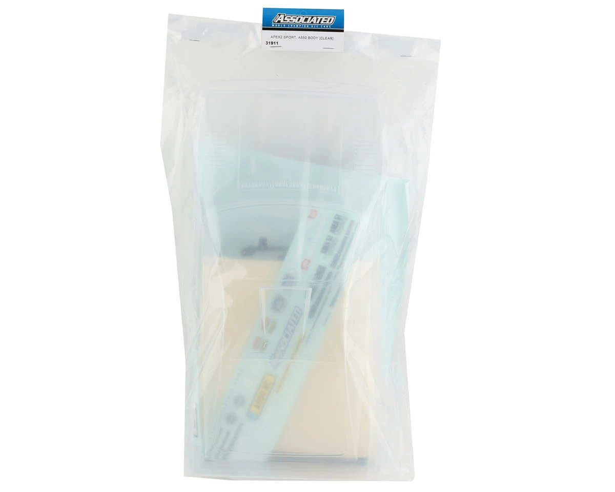 Team Associated Pex2 Sport A550 Body (Clear) 7 Team Associated Pex2 Sport A550 Body (Clear) - Image 7