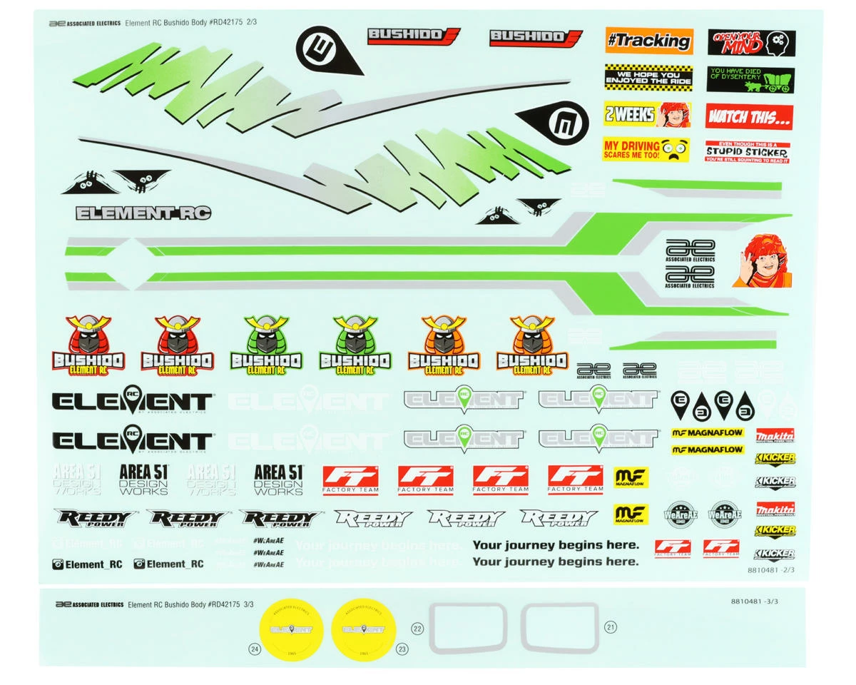 Element RC Duro Bushido Body Set (Clear) 5 Element RC Duro Bushido Body Set (Clear) - Image 5