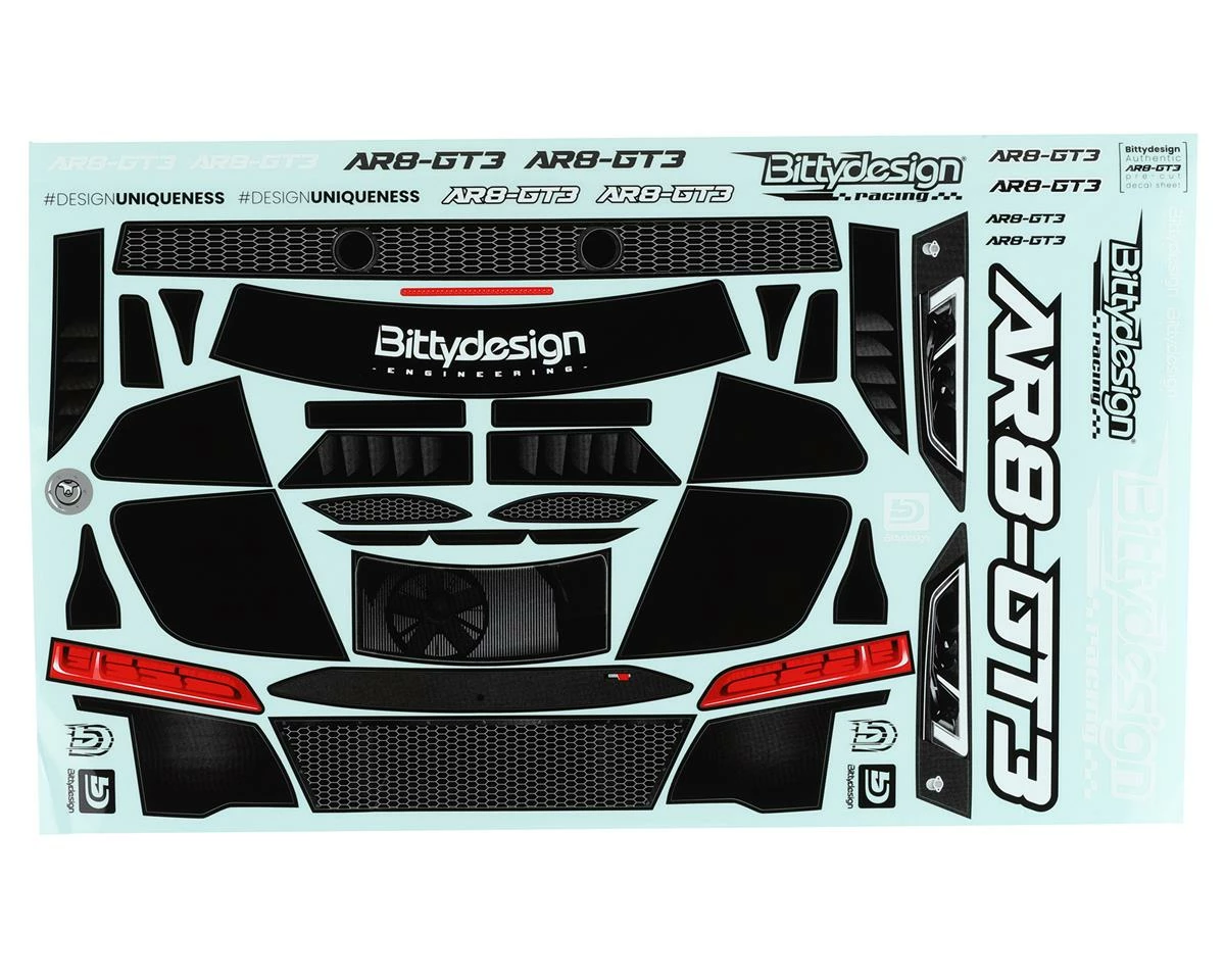 Bittydesign AR8-GT3 Lightweight 1/8 On-Road GT Body (Clear) (360mm Wheelbase) (1.0mm) 4 Bittydesign AR8-GT3 Lightweight 1/8 On-Road GT Body (Clear) (360mm Wheelbase) (1.0mm) - Image 4