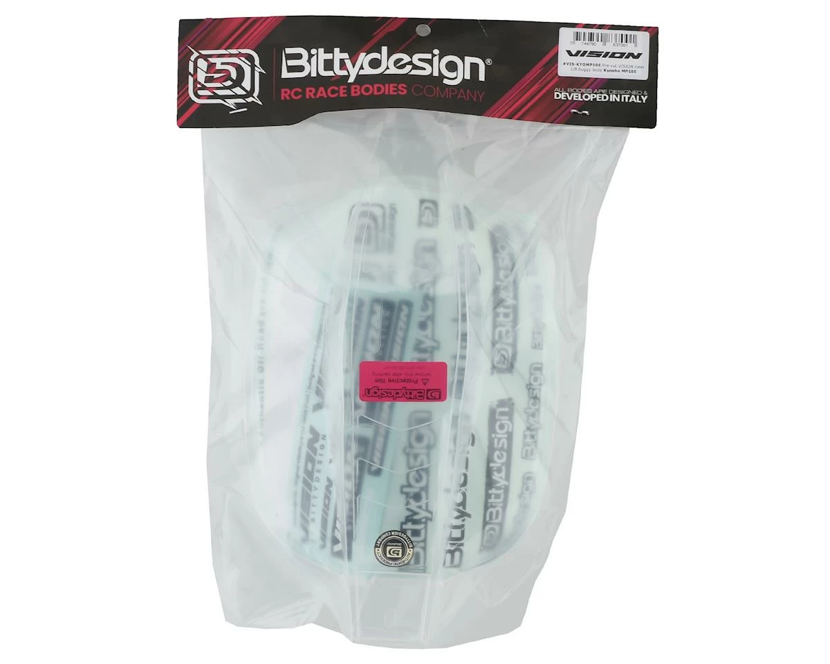 Bittydesign Vision Pre-Cut Kyosho MP10 1/8 Electric Buggy Body (Clear) 2 Bittydesign Vision Pre-Cut Kyosho MP10 1/8 Electric Buggy Body (Clear) - Image 2