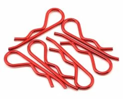 Core RC 1/8 Scale Body Clip (Metallic Red) (6)