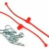 DUBRO Body Klip Retainers W/Body Clips (Red)