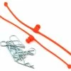 DUBRO Body Klip Retainers W/Body Clips (Orange)