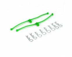 DUBRO Body "Klip" Clip Retainers (Lime Green)
