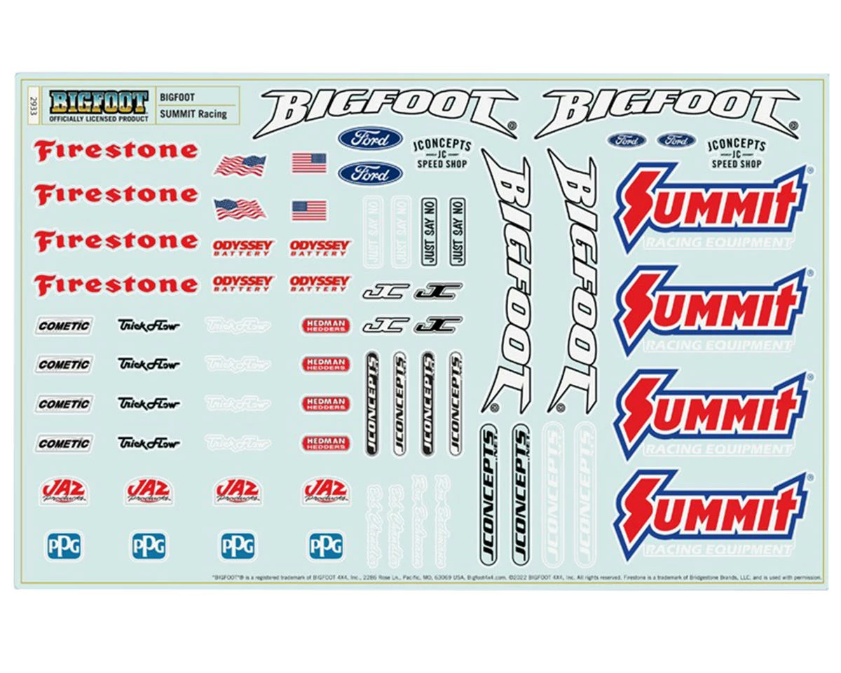 JCONCEPTS 2010 Ford Raptor "BIGFOOT" Summit Racing Scallop Monster Truck Body (Clear) 4 JCONCEPTS 2010 Ford Raptor "BIGFOOT" Summit Racing Scallop Monster Truck Body (Clear) - Image 4