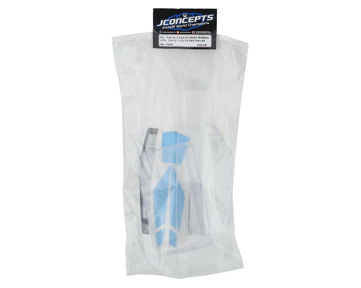 JCONCEPTS TLR 22 5.0 Elite "P2" Buggy Body W/S-Type Wing (Clear) 5 JCONCEPTS TLR 22 5.0 Elite "P2" Buggy Body W/S-Type Wing (Clear) - Image 5