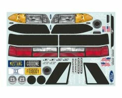 JCONCEPTS 1991 Ford Mustang Fox Body Street Eliminator Drag Racing Body (Clear) -Kyosho Shop jco0362 2