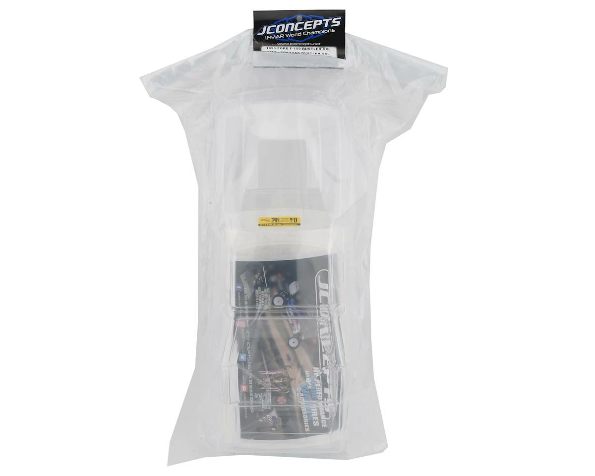 JCONCEPTS Traxxas Rustler VXL 1993 Ford F-150 Body W/Spoiler (Clear) 2 JCONCEPTS Traxxas Rustler VXL 1993 Ford F-150 Body W/Spoiler (Clear) - Image 2