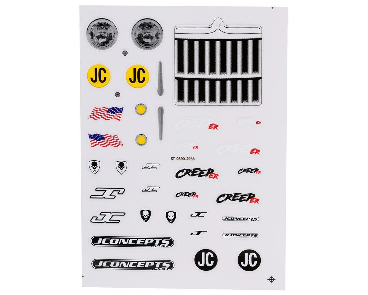 JCONCEPTS CreepER Rock Crawler Body (12.3") (Cab Only) (Clear) 3 JCONCEPTS CreepER Rock Crawler Body (12.3") (Cab Only) (Clear) - Image 3