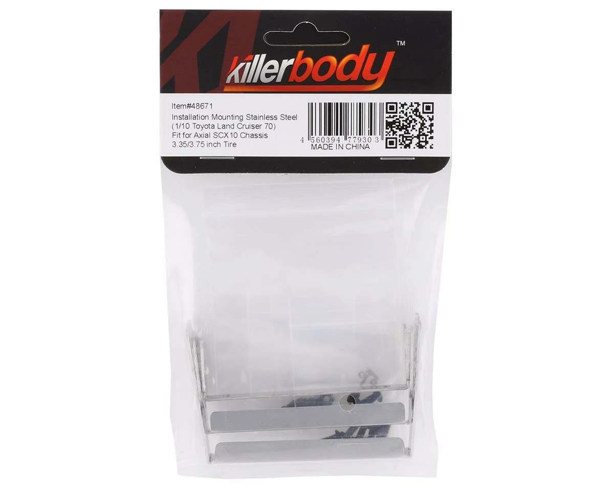 Killerbody Axial SCX10 II Stainless Steel Body Mount Set (3.35-3.75" Tire) 2 Killerbody Axial SCX10 II Stainless Steel Body Mount Set (3.35-3.75" Tire) - Image 2