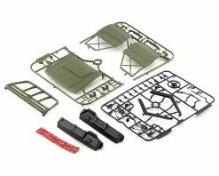 Killerbody Toyota Land Cruiser LC70 Painted 1/10 Crawler Hard Body Kit (TRX-4) (Matte Green) (323mm Wheelbase) -Kyosho Shop klr 48733 2