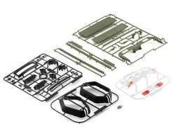 Killerbody Toyota Land Cruiser LC70 Painted 1/10 Crawler Hard Body Kit (TRX-4) (Matte Green) (323mm Wheelbase) -Kyosho Shop klr 48733 3