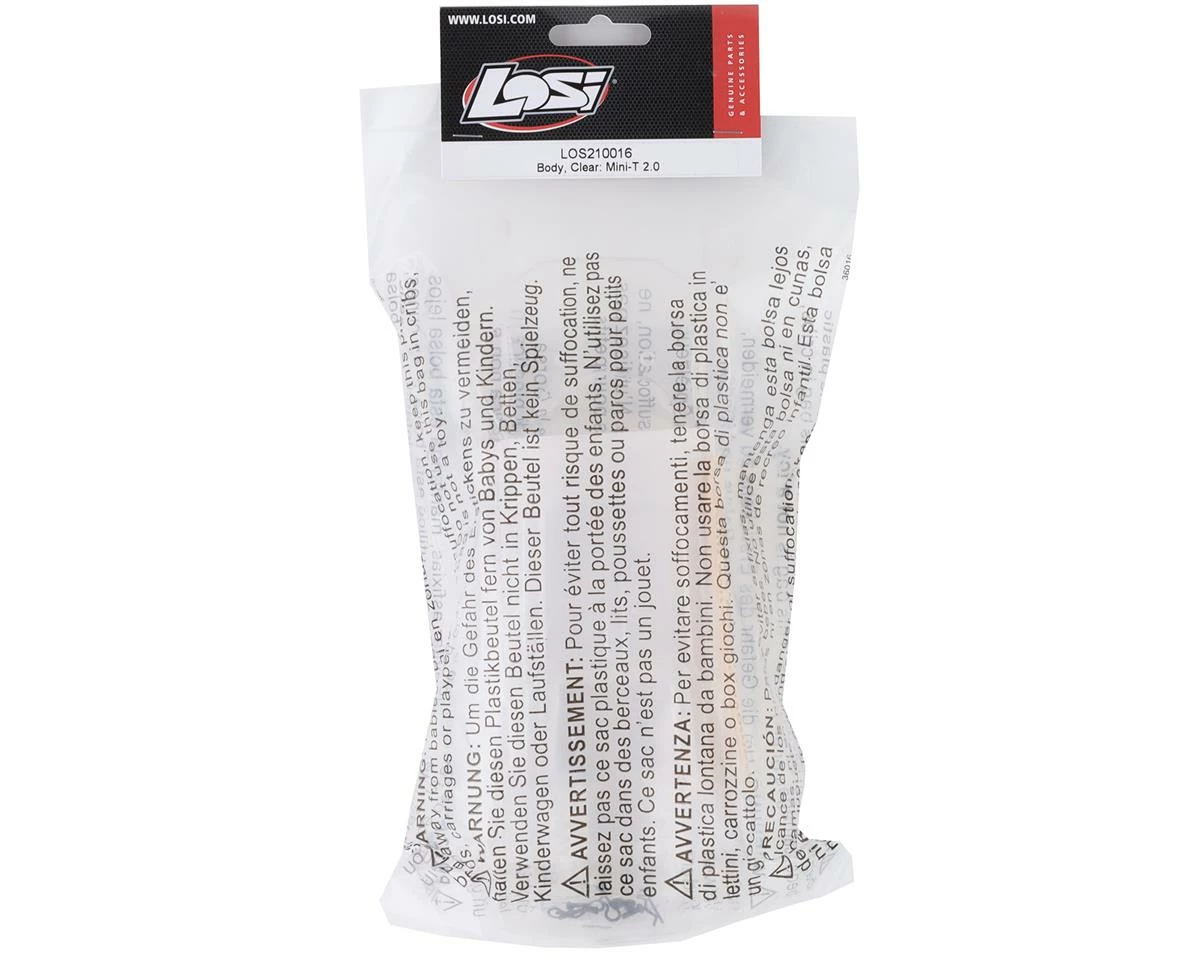 LOSI Mini-T 2.0 Body Set (Clear) 3 LOSI Mini-T 2.0 Body Set (Clear) - Image 3