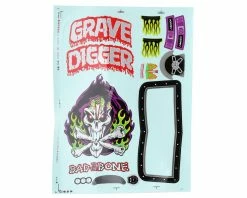 LOSI LMT Grave Digger Pre-Cut Monster Truck Body Set (Clear) 9 LOSI LMT Grave Digger Pre-Cut Monster Truck Body Set (Clear) -Kyosho Shop los240014 3