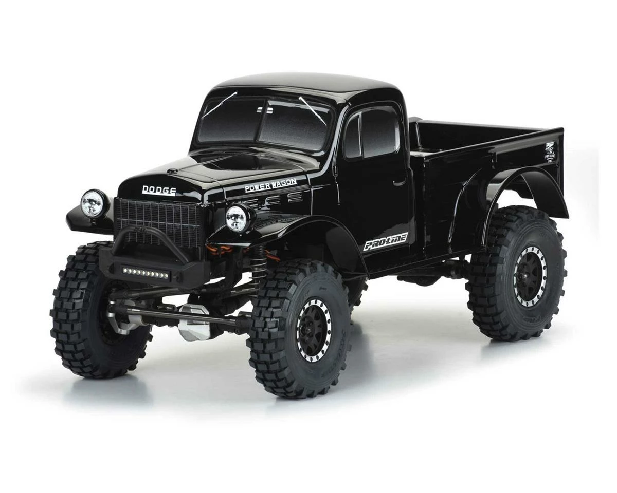 PRO-LINE 1946 Dodge Power Wagon 12.3" Tough-Color Rock Crawler Body (Black) 1 PRO-LINE 1946 Dodge Power Wagon 12.3" Tough-Color Rock Crawler Body (Black)