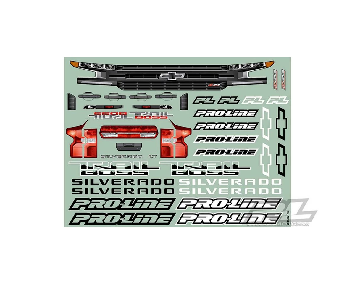 PRO-LINE 2019 Chevy Silverado Z71 Trail Boss Pre-Cut Monster Truck Body (Clear) (X-Maxx) 3 PRO-LINE 2019 Chevy Silverado Z71 Trail Boss Pre-Cut Monster Truck Body (Clear) (X-Maxx) - Image 3