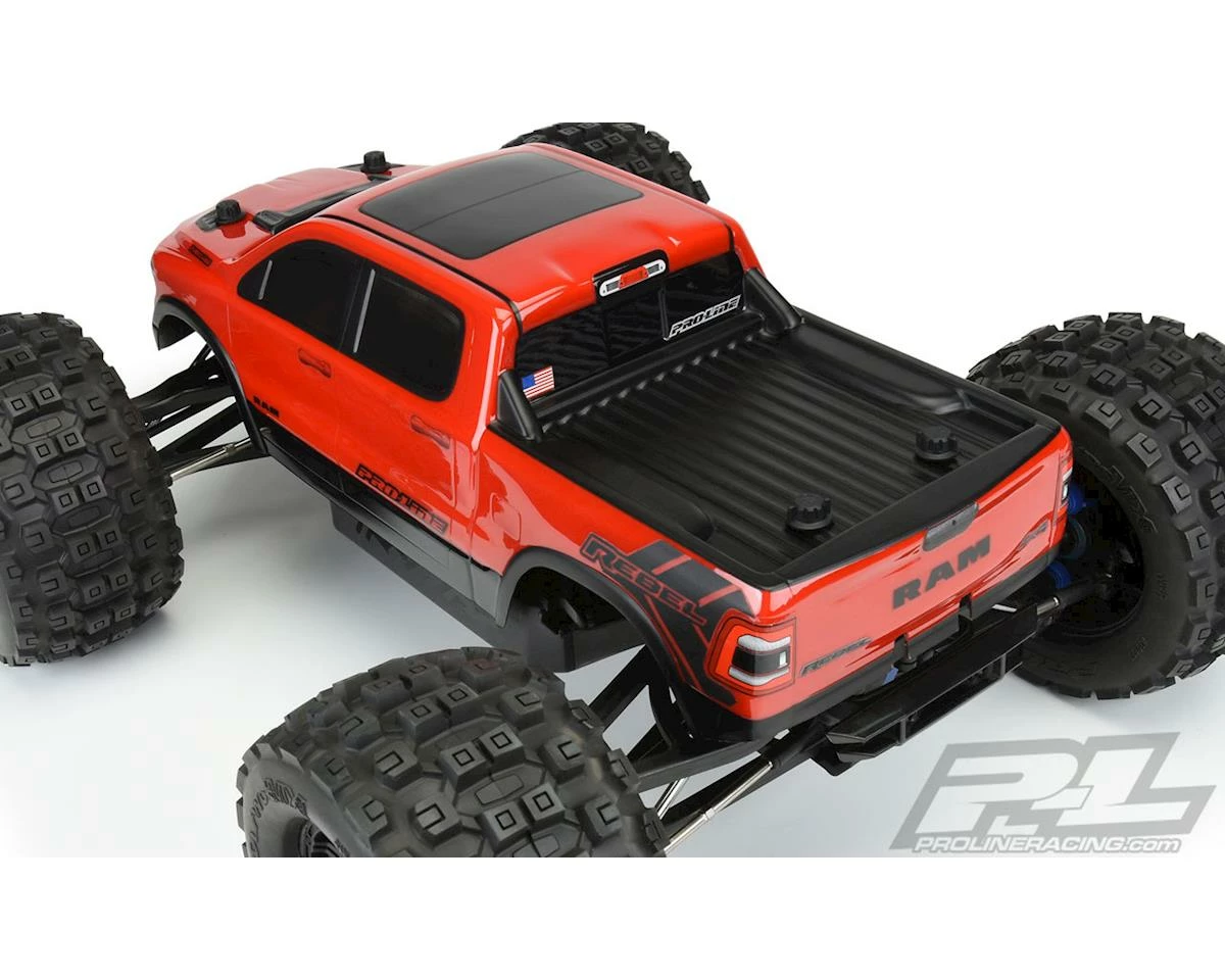 PRO-LINE 2020 Ram Rebel 1500 Pre-Cut Monster Truck Body (Clear) (E-Revo 2.0) 4 PRO-LINE 2020 Ram Rebel 1500 Pre-Cut Monster Truck Body (Clear) (E-Revo 2.0) - Image 4