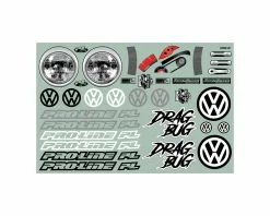 PRO-LINE Volkswagen Bug Short Course No Prep 1/10 Drag Racing Body (Clear) -Kyosho Shop pro3558 00 2