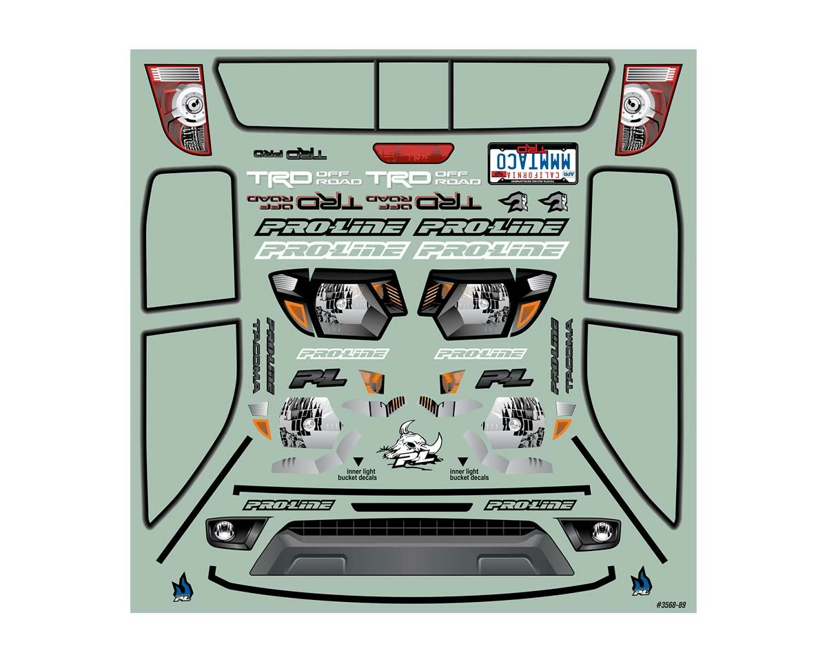 PRO-LINE 2015 Toyota Tacoma TRD Pro 12.3" Rock Crawler Body (Clear) (SCX10) 7 PRO-LINE 2015 Toyota Tacoma TRD Pro 12.3" Rock Crawler Body (Clear) (SCX10) - Image 7