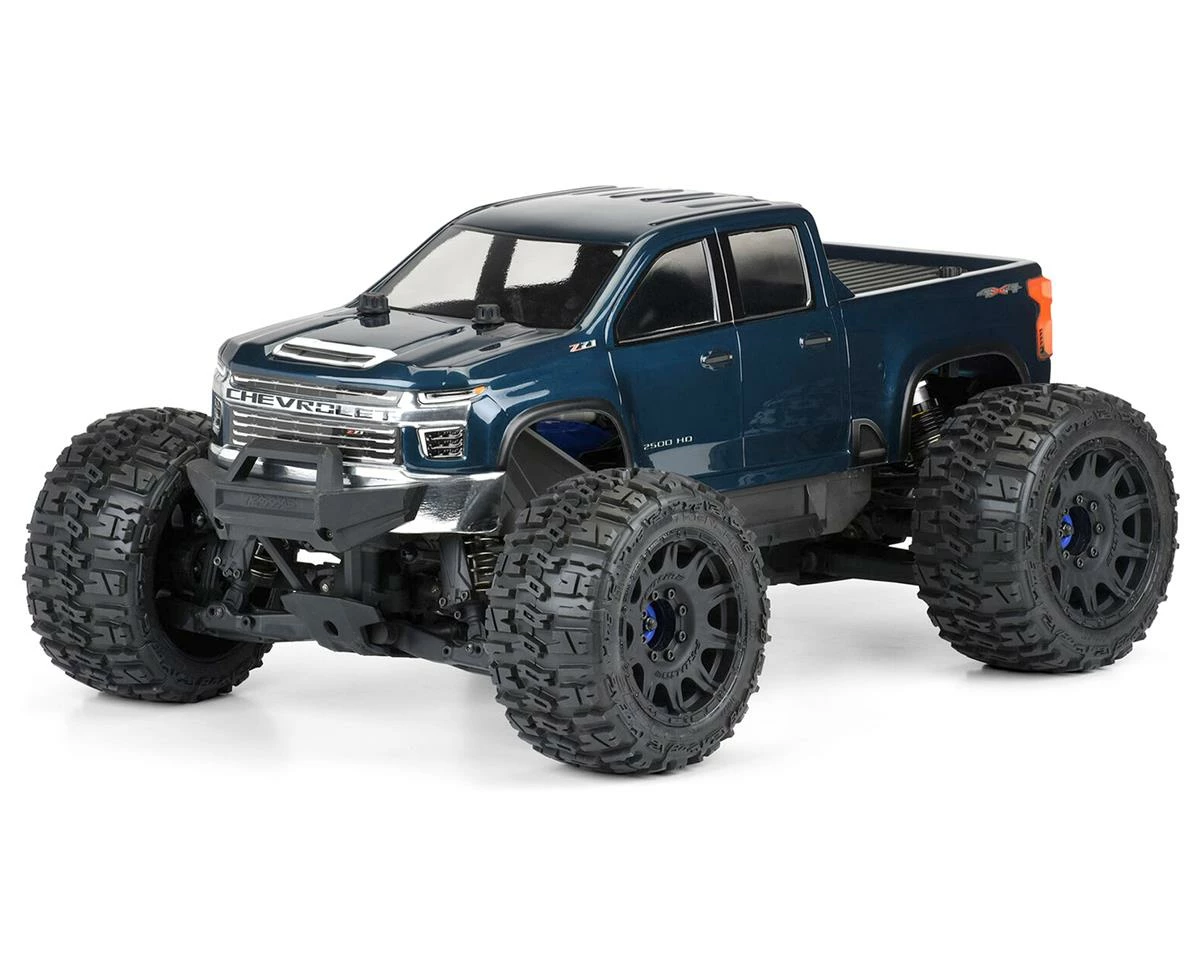 PRO-LINE 2021 Chevy Silverado 2500 HD Monster Truck Body (Clear) (Maxx) 1 PRO-LINE 2021 Chevy Silverado 2500 HD Monster Truck Body (Clear) (Maxx)