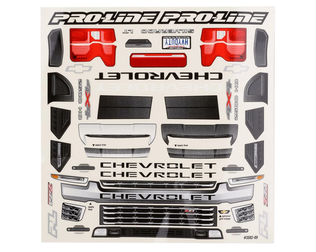 PRO-LINE 2021 Chevy Silverado 2500 HD Monster Truck Body (Clear) (Maxx) 3 PRO-LINE 2021 Chevy Silverado 2500 HD Monster Truck Body (Clear) (Maxx) - Image 3
