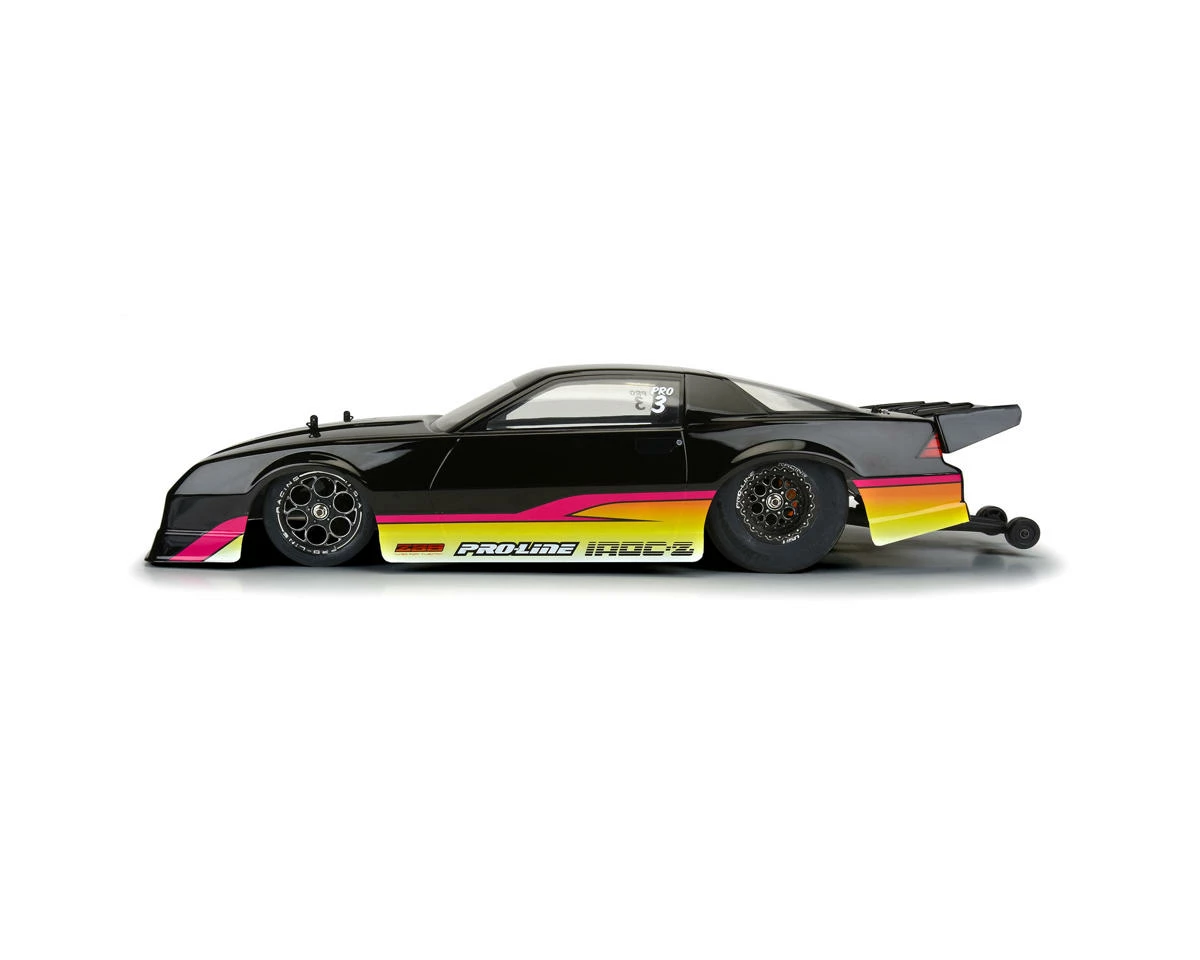 PRO-LINE Losi 22S Drag 1985 Chevy Camaro IROC-Z Pre-Painted Pre-Cut Body Set (Black) 4 PRO-LINE Losi 22S Drag 1985 Chevy Camaro IROC-Z Pre-Painted Pre-Cut Body Set (Black) - Image 4