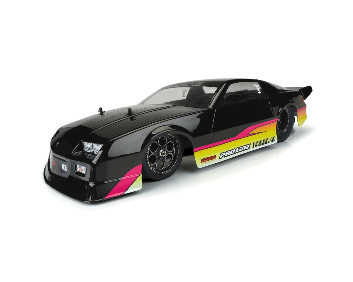 PRO-LINE Losi 22S Drag 1985 Chevy Camaro IROC-Z Pre-Painted Pre-Cut Body Set (Black) 5 PRO-LINE Losi 22S Drag 1985 Chevy Camaro IROC-Z Pre-Painted Pre-Cut Body Set (Black) - Image 5
