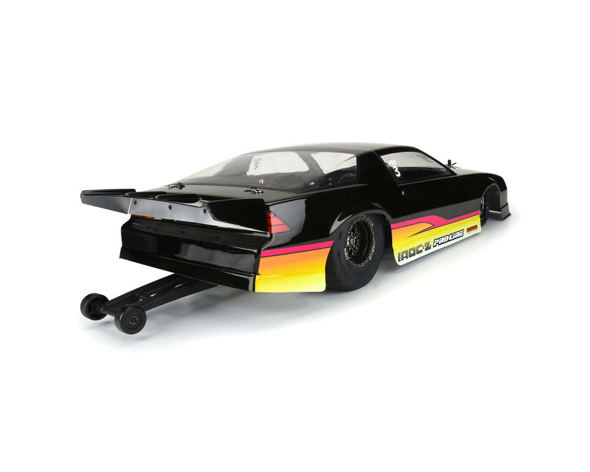 PRO-LINE Losi 22S Drag 1985 Chevy Camaro IROC-Z Pre-Painted Pre-Cut Body Set (Black) 7 PRO-LINE Losi 22S Drag 1985 Chevy Camaro IROC-Z Pre-Painted Pre-Cut Body Set (Black) - Image 7