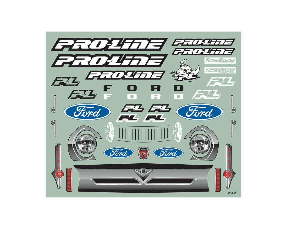 PRO-LINE 1956 Ford F-100 Pre-Cut Monster Truck Body (Clear) (X-Maxx) 6 PRO-LINE 1956 Ford F-100 Pre-Cut Monster Truck Body (Clear) (X-Maxx) - Image 6