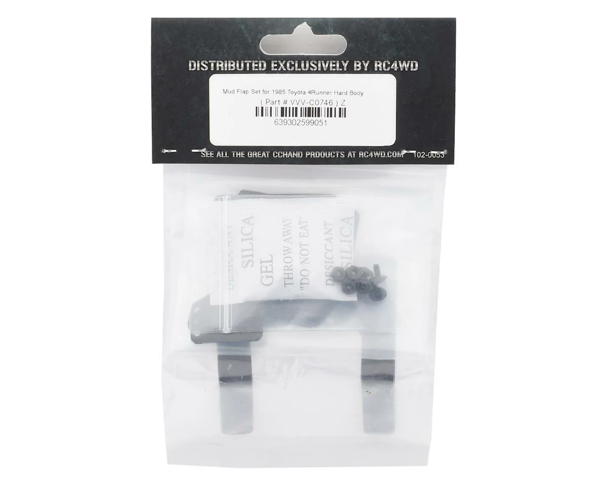 RC4WD CChand 1985 Toyota 4 Runner Hard Body Mud Flap Set (Black) (2) 2 RC4WD CChand 1985 Toyota 4 Runner Hard Body Mud Flap Set (Black) (2) - Image 2