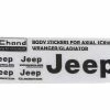 RC4WD Axial SCX10 III Jeep Gladiator Decal Sheet (Silver)