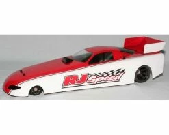 RJ Speed 13" Funny Car Body W/Wing (Clear)