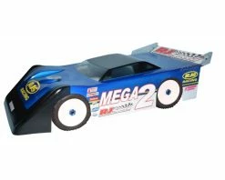RJ Speed 1/8 Mega Wedge 2 Dirt Oval Late Model Body (Clear) -Kyosho Shop rjs1058 2