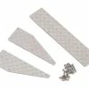 YEAH RACING Traxxas TRX-4 Stainless Steel Diamond Plate Rear Bumper Panels