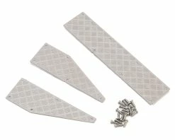 YEAH RACING Traxxas TRX-4 Stainless Steel Diamond Plate Rear Bumper Panels