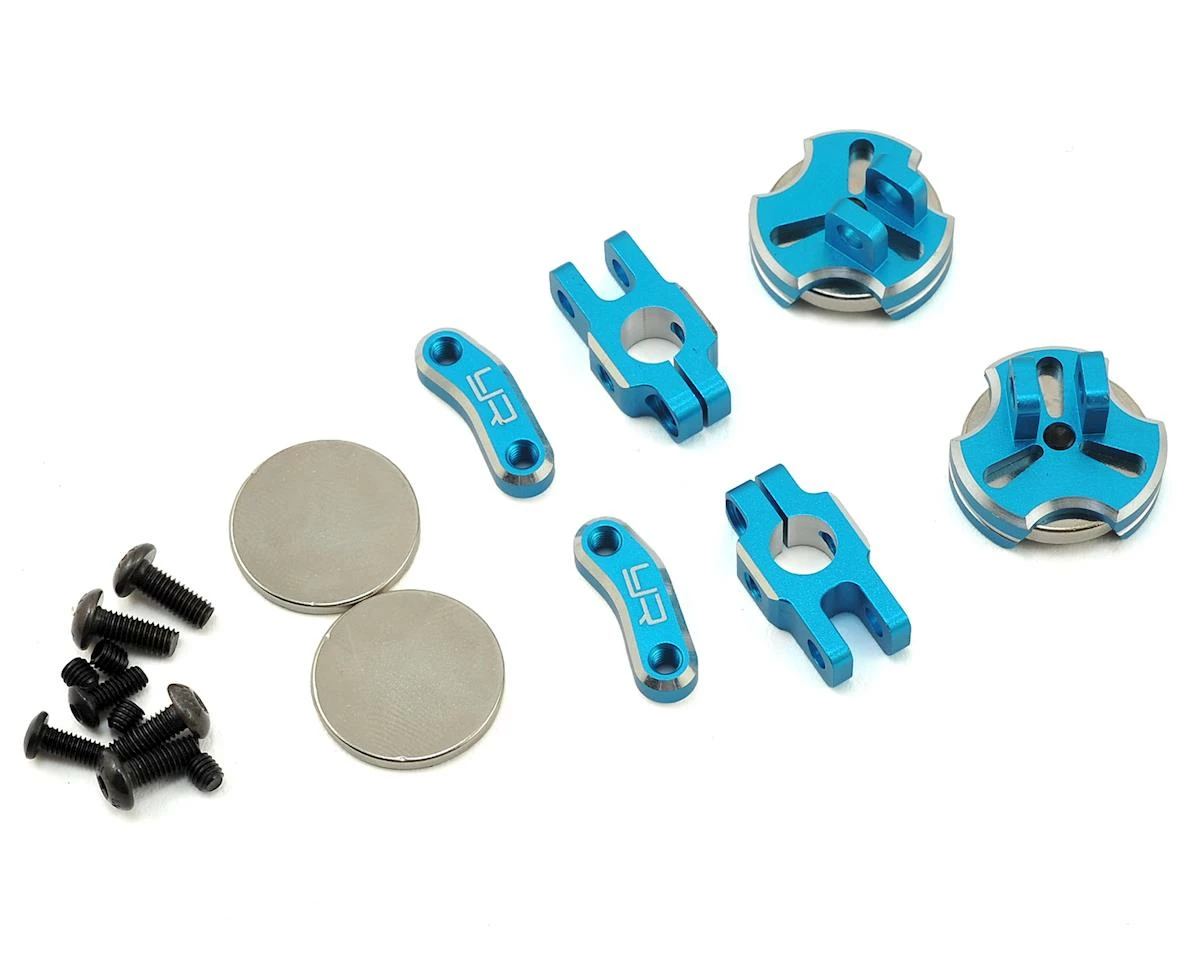 YEAH RACING Aluminum CNC Magnetic Invisible Body Mount (Blue) 1 YEAH RACING Aluminum CNC Magnetic Invisible Body Mount (Blue)
