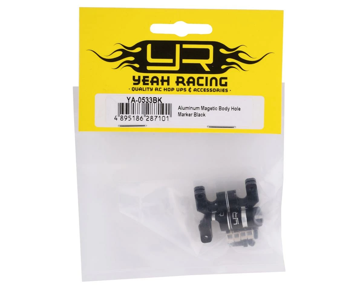 YEAH RACING Aluminum Magnetic Body Hole Marker Kit (Black) 2 YEAH RACING Aluminum Magnetic Body Hole Marker Kit (Black) - Image 2