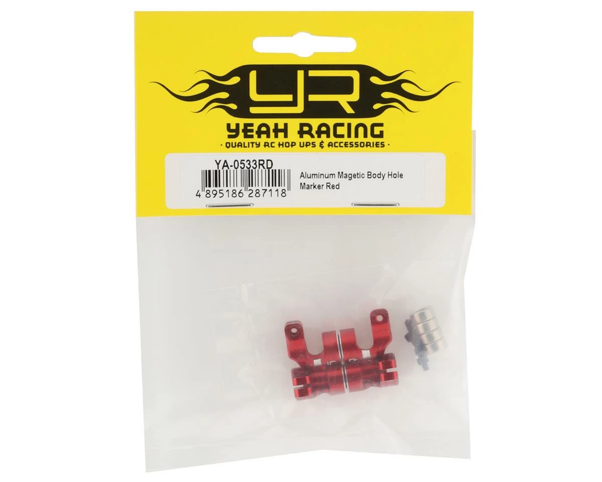 YEAH RACING Aluminum Magnetic Body Hole Marker Kit (Red) 2 YEAH RACING Aluminum Magnetic Body Hole Marker Kit (Red) - Image 2