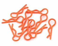 YEAH RACING Body Clips (Orange) (10) (1/10 Or 1/8 Scale)