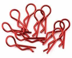 YEAH RACING Body Clips (Red) (10) (1/10 Or 1/8 Scale)